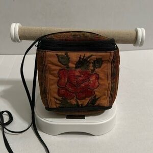 Women’s Embroidery Fabric Cotton Small Crossbody Bag Orange Multicolor Etsy